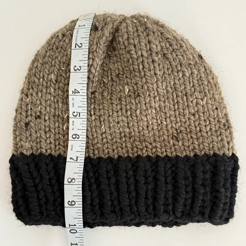 Handmade knit beanie